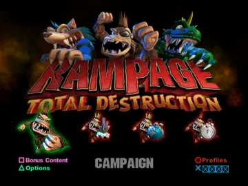 Rampage - Total Destruction screen shot title